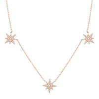 Starburst Necklace rose gold