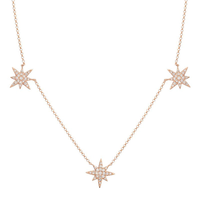 Starburst Necklace rose gold