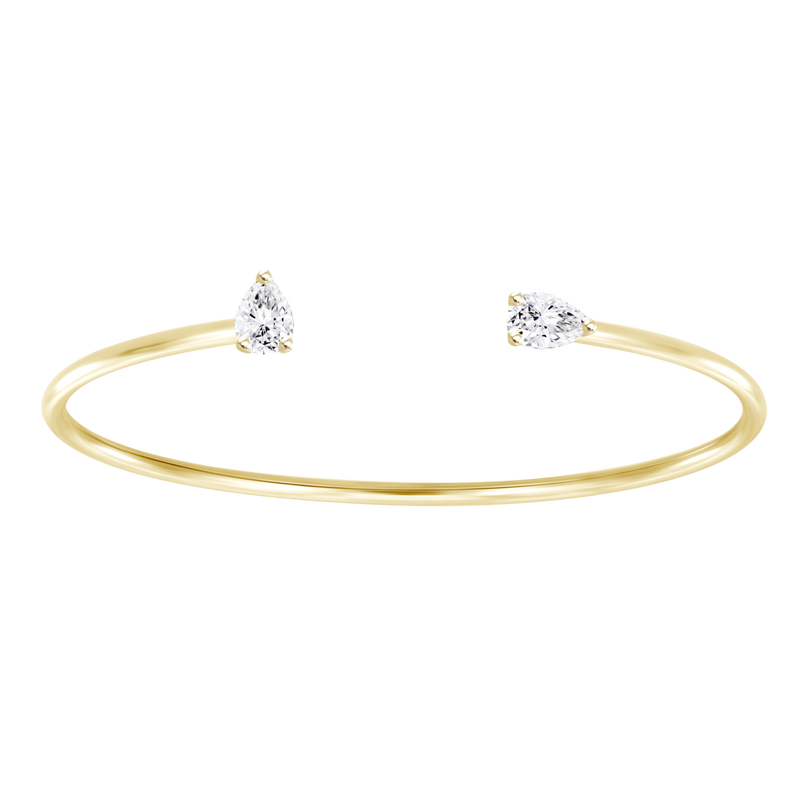 18K yellow gold bangle