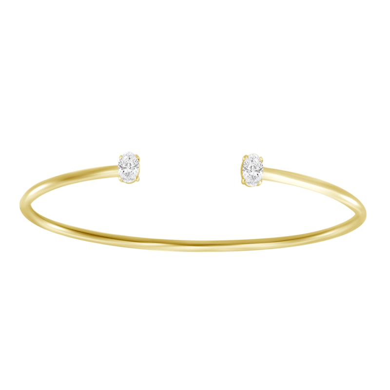 18K yellow gold bangle