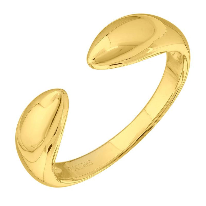 Yellow Gold Claw Ring- Large